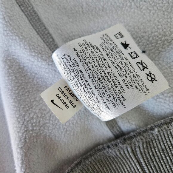 Nike Therma Fit Hoodie Mens L Michigan State Spartans Gray Green Raglan Sleeve - Picture 13 of 16